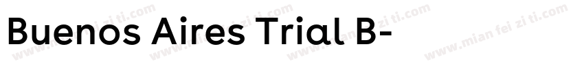 Buenos Aires Trial B字体转换